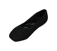 LOPILY Sandalia Transparente Plana transpirables y suaves, zapatos de antideslizantes para caminar, zapatillas de deporte con soporte para el (Black, 42)