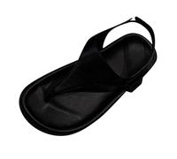 LOPILY Sandalias Mujer Azul con gruesa y punta con clip de espiga de de de verano para mujer (Black, 39)