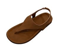 LOPILY Sandalias Mujer Azul con gruesa y punta con clip de espiga de de de verano para mujer (Khaki, 38)