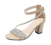 LOPILY Sandalias Mujer Romanas Planas de cinturón lateral hueca para mujer, zapatos tacón grueso, sandalias verano
