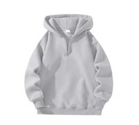 LOPILY Sudaderas Mujer Grande con Capucha y Media Cremallera Informal de Color Liso a la para Mujer Sudadera Capucha, Ropa, Abrigo Talla Grande, Sudadera Estrellas, Invierno, Bolsillos