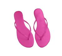 LOPILY Sujeta Cordones Zapatillas Gruesa Color Sólido Punta Abierta Casual Cómodo (Hot Pink, 37)