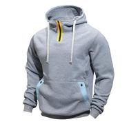 LOPILY Top Case Men Men's Cargo Quarter Zip Pullover Workout Running Active Sweatshirt with Pockets Sudaderas con Capucha para Hombre Bolsillos Moda Ligero Color Sólido Manga Larga Otoño/Invierno