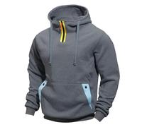 LOPILY Top Case Men Men's Cargo Quarter Zip Pullover Workout Running Active Sweatshirt with Pockets Sudaderas con Capucha para Hombre Bolsillos Moda Ligero Color Sólido Manga Larga Otoño/Invierno