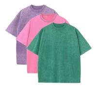 LOPILY Tops Encaje Oversized Heavy Cotton Summer T Shirts tee Loose Fit Short Sleeve Casual Tshirts For Men Women (Camouflage, M)