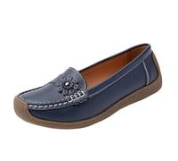 LOPILY Zapatilla Negra Mujer Woven Go Walking Shoes Arch Support Hands Slip In Sneakers (Blue, 41)