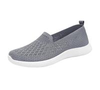 LOPILY Zapatillas Camarera De Pisos Primavera, Verano y otoño, nuevos Zapatos ortopédicos para Caminar, cómodos, Transpirables, Zapatos Casuales para Exteriores (Grey, 41)