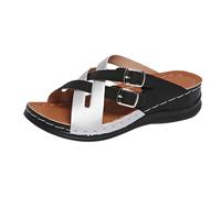 LOPILY Zapatillas De Atletismo Mujer de aguja para mujer, zapatillas casuales huecas, zapatos con de aguja, sandalias (Silver, 38)