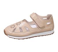 LOPILY Zapatillas De Deporte Mujer Transpirables, cómodas, con, Punta Cerrada, Antideslizantes, Informales, con Agujeros, para Caminar, de Ancho Ancho (White, 36)