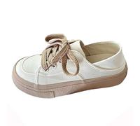 LOPILY Zapatillas Delicados For Women Retro Campus Non Slip Outdoor Casual All Sports Shoes (Khaki, 35)