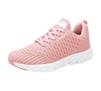 LOPILY Zapatillas Deportiva Hombre Invierno Hueco Transpirable Tacón Zapatos Casuales (Pink, 41)