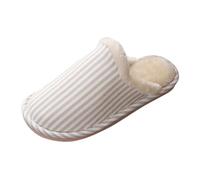 LOPILY Zapatillas Dinosaurio el antideslizantes para interiores, cálidas y respetuosas con la, con gruesa a felpa invierno para mujer (Khaki, 36)