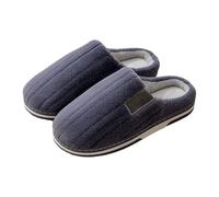 LOPILY Zapatillas Frase Abuela zapatillas casa para vacaciones, zapatillas casa para mujer, zapatillas peludas para interiores y exteriores para dormitorio (Navy, 44)