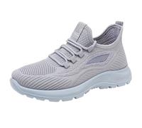 LOPILY Zapatillas Led Mujer Mujer, Primavera, Verano y otoño, nuevos Zapatos ortopédicos de Tejido Volador Transpirables de Malla para Caminar, Ligeros y cómodos, Que no se cansan, Zapatos (Grey, 38)