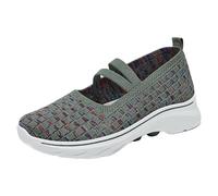 LOPILY Zapatillas Mujer Casual Colores Shoes Breathable Shoes (Green, 39)