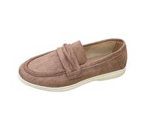 LOPILY Zapatillas Mujer Cuña de Malla para Correr al Libre para Parejas, Transpirables (Khaki, 39)