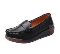 LOPILY Zapatillas Mujeres Deportivas Woven Go Walking Shoes Arch Support Hands Slip In Sneakers (Black, 41)