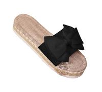LOPILY Zapatillas Navidad Niño grueso para mujer, sencillas y cómodas (Black, 37)