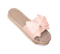 LOPILY Zapatillas Navidad Niño grueso para mujer, sencillas y cómodas (Pink, 39)