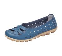 LOPILY Zapatillas Plata para Mujer Zapatillas Casuales Huecas Zapatos Sandalias Retro (Blue, 35)