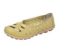 LOPILY Zapatillas Plata para Mujer Zapatillas Casuales Huecas Zapatos Sandalias Retro (Green, 38)