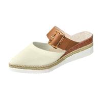 LOPILY Zapatillas Trabajar Mujer Mujer, Nuevas, de Talla Grande, con cuña y Gruesa, Informales (Beige, 42)