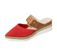 LOPILY Zapatillas Trabajar Mujer Mujer, Nuevas, de Talla Grande, con cuña y Gruesa, Informales (Red, 40)