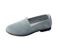 LOPILY Zapatos Boda Mujer para Mujer, de Primavera, Verano y otoño, Profundos, sin Cordones, para IR al Trabajo, con, de Malla, cómodos, Ligeros y Transpirables (Light Blue, 41)