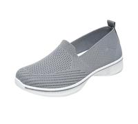 LOPILY Zapatos Camarero Mujer de Malla para Correr al Libre para Parejas, Zapatos Transpirables (Grey, 41)