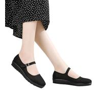 LOPILY Zapatos Mujer Cordones de Malla para Mujer Trabajo Transpirable Fondo mamá Sandalias Malla Merceditas Caminar Zapatillas De Talla Respirado Ligero Sacudir Casual Mocasines