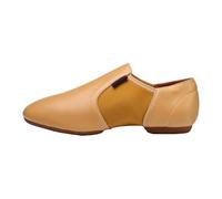 LOPILY Zapatos Mujer Invierno práctica Danza del Vientre Baile Interior Especial Jazz porristas Zapatos de Baile de Cuero de Zapatos de Baile para Hombres (Khaki, 41)