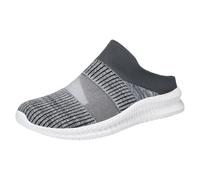 LOPILY Zapatos Mujer Invierno Shoes Summer Fashion Hollow Breathable Flat Heel Soft Sole Casual Shoes (Grey, 41)