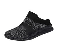 LOPILY Zapatos Mujer Invierno Shoes Summer Fashion Hollow Breathable Flat Heel Soft Sole Casual Shoes (Black, 44)