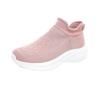 LOPILY Zapatos Mujer Invierno Soporte Zapatos de Verano Hueco Transpirable tacón Zapatos Casuales (Hot Pink, 41)