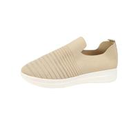 LOPILY Zapatos Mujer Invierno transpirables y para mujer, zapatillas sin cordones con soporte para el (Beige, 39)