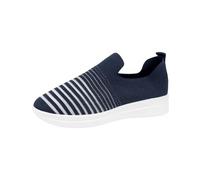 LOPILY Zapatos Mujer Invierno transpirables y para mujer, zapatillas sin cordones con soporte para el (Blue, 41)