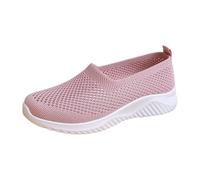 LOPILY Zapatos Mujer Invierno y Verano para Mujer, con Parte Superior Hueca, Bloques de Color y metálica, tacón Inclinado (Pink, 37)