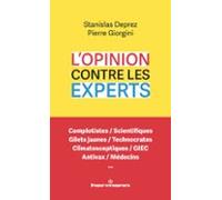 Lopinion Contre Les Experts (ebook)