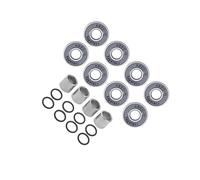 lopituwe 608 Patines Patineta Rodamiento Rodamiento Calza Resistente al Desgaste Resistencia Experiencia de Conducción Estable Resistencia y Sólido Diseñado para Baja Voz, Gris, 22 mm