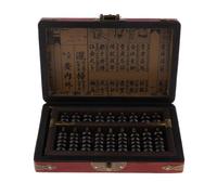 lopituwe Ábaco Chino Antiguo único, aritmético con Cuentas de para Madera de 9 Filas, Juguete Educativo para agudizar Las Habilidades conteo. Ábaco para Madera, Juguete Educativo Vintage.