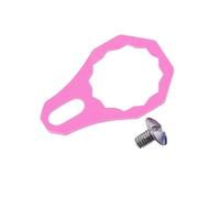 lopituwe Accesorio de Pesca DIY, Placa de Bloqueo de Carrete de Pesca Duradera, Piezas de reparación de aleación de Aluminio para entusiastas, manija Izquierda y Derecha del, Rosa, 21.5 x 14.1 mm
