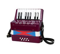 lopituwe Acordeón de Piano, Juguete Educativo, Instrumento Musical de 17 Teclas y 8 Bajos, Ideal para niños Amantes la música, Experiencia Aprendizaje, Instrumento , Violeta , 23x10x23cm