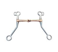 lopituwe Bocado de Cobre práctico para Caballos, Pulido a Mano para un Aspecto Espectacular, Ideal para Entrenamiento en Deportes ecuestres. Bocado de Cobre de Acero Inoxidable.