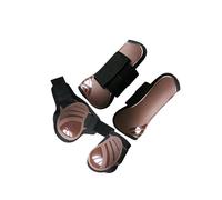lopituwe Botas de tendón para Caballos de Ajuste Seguro. Botas Deportivas equinas para Entrenamiento, Salto y equitación al Aire Libre. para entusiastas de los Caballos. para, Marrón, L