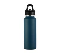 lopituwe Botella de agua termo al vacío de un dedo para fácil en cualquier momento y en cualquier lugar Termostato de acero inoxidable Acero inoxidable, azul