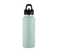 lopituwe Botella de agua termo al vacío de un dedo para fácil en cualquier momento y en cualquier lugar Termostato de acero inoxidable Acero inoxidable, verde