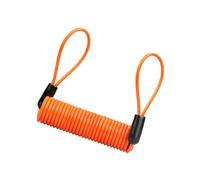 lopituwe Cable recordatorio de bloqueo de disco freno 1,2 m con color brillante que garantiza una mejor visibilidad y asegura el bloqueo del disco freno manera eficiente, Naranja, 120 centímetros