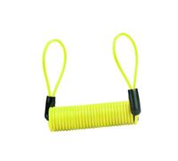 lopituwe Cable recordatorio de bloqueo de disco freno 1,2 m con color brillante que garantiza una mejor visibilidad y asegura el bloqueo del disco freno manera eficiente, Amarillo, 120 centímetros