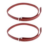 lopituwe Cinturón de estribos para Montar a Caballo, Ajustable con múltiples Agujeros, de Cuero Artificial Duradero y con Hebilla.