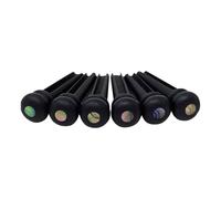 lopituwe Clavijas de cono fijo de ébano para guitarra acústica. Accesorios esenciales para cualquier guitarrista acústico. El contenedor de clavijas de ébano para guitarra